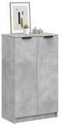 vidaXL Παπουτσοθήκη Γκρι Σκυροδέματος 59x35x100,5 εκ. Επεξεργασμένο Ξύλο
