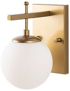 Φωτιστικό Τοίχου - Απλίκα Zahar 942FLG2213 15x20x15cm E14 40W Gold-White Opviq