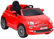 vidaXL Παιδικό Αυτοκίνητο Ηλεκτρικό Fiat 500 Κόκκινο