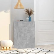 Παπουτσοθήκη Γκρι Σκυροδέματος 60 x 35 x 84 εκ. από Επεξ. Ξύλο 801075
