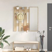 vidaXL Τοίχου Κρεμάστρα Επιτοίχιο Sonoma Oak 100 x 10 x 100 εκ