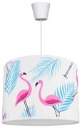 Φωτιστικό Οροφής Παιδικό Flamingo KL-0021 E27 Φ35cm 20cm Pink-Multi Metanor Μέταλλο,Ύφασμα