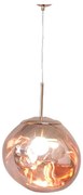 Φωτιστικό οροφής μονόφωτο Umuco pakoworld E27 σε copper απόχρωση Φ38x60εκ