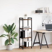 vidaXL Βιβλιοθήκη Καπνιστή δρυς 40 x 30 x 118 εκ Ξύλο