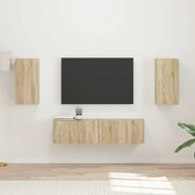 vidaXL 2 pcs Δρύς Sonoma