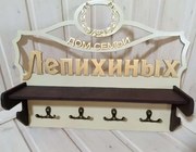 Intra απο ξύλο plywood 3mm-4mm πάχος – Εξατομικευμένη οικογενειακή θήκη κλειδιού με ξύλο ραφιού 35x40 cm INTRAVECTRY-MY552490