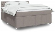 ΚΡΕΒΑΤΙ BOXSPRING ΜΕ ΣΤΡΩΜΑ TAUPE 180X200 ΕΚ. ΥΦΑΣΜΑΤΙΝΟ 3289458