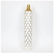Βάζο Μεταλλικό Χρυσό &amp; Άσπρο 152x152x815cm 752-22021 Estheti-752-22021-Λευκό-Χρυσό 752-22021
