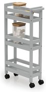 Τρόλεϊ/Ραφιέρα 3 Θέσεων (40x15x75) F-V Wheels Trolley Beton 174762H