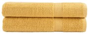 Πετσέτες Premium SOLUND 2 τεμ. Χρυσές 100x200 εκ. 600 γρ./μ²