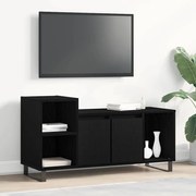 vidaXL Ντουλάπι TV Μαύρη δρυς 100 x 35 x 55 εκ Επεξεργασμένο ξύλο