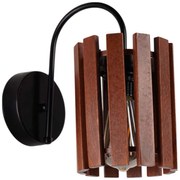 Φωτιστικό Τοίχου - Απλίκα 534LUN6833 14,5x24x28cm 1xE27 40W Walnut Opviq