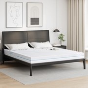 vidaXL Στρώματα Λευκό 180 x 200 cm 100% ύφασμα πολυεστέρα με τζακάρ