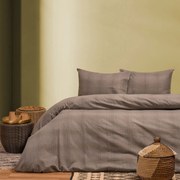 Φανελένια Σεντόνια Μονά (Σετ) Melinen Solo Choco Καφέ Χωρίς Λάστιχο 170x260