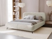 Επενδυμένο κρεβάτι Moe-Beige-160 x 200