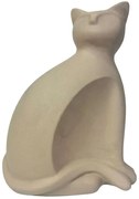Διακοσμητική Γάτα 24-15-50034 27x18,5x34,5cm Sand Marhome Κεραμικό
