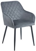 SIENA GREY VELVET ΥΦΑΣΜΑ ΠΟΛΥΘΡΟΝΑ ΜΕΤΑΛΛΙΚΗ