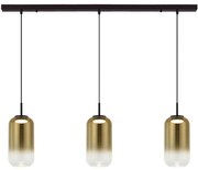 Φωτιστικό Οροφής - Ράγα 23232 105x220cm Led 1950lm 12W 3000K Black-Gold