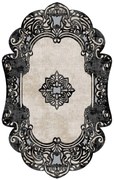 Χαλί Eugene V3 4643-1 905ANR1116 Black-White Conceptum Hypnose 80X150cm