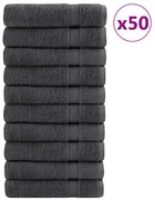 vidaXL Πετσέτες Χεριών Premium SOLUND 50 Τεμ Ανθρακί 50x100εκ 600γρ/μ²