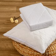 Ζεύγος Καλύμματα Μαξιλαριών (50x70) Αδιάβροχα Καπιτονέ Melinen Basic