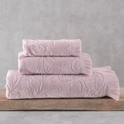 Πετσέτα Προσώπου (50x90) Rythmos Sienna SS2025 500gsm Ροζ