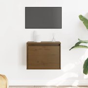 vidaXL Ντουλάπι Τοίχου Καφέ Μελί 45 x 30 x 35 εκ. Μασίφ Ξύλο Πεύκου