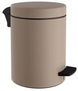 Κάδος Απορριμμάτων Μπάνιου (Φ20x28) Pam &amp; Co 5lt 96 Beige Matte