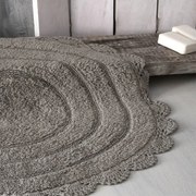 Ταπέτο Μπάνιου Opal 03 Grey Ρυθμός 70 X 70 100% Βαμβάκι
