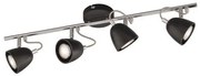 Σποτ Φωτιστικό Οροφής Μαύρο Gemma 820082 Fischer Honsel-820082-Μαύρο 820082