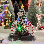 Χριστουγεννιάτικο Διακοσμητικό Με Led - Μουσική - Κίνηση (Φ19.5x24) F-R Tree Train 208836