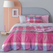 Σεντόνια Υπέρδιπλα (Σετ) Palamaiki Fashion FL6193 Φούξια ΧΩΡΙΣ ΛΑΣΤΙΧΟ 240x260