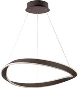 Φωτιστικό Οροφής 77-8128 Led 62cm Mateo Brown Homelighting Αλουμίνιο,Ακρυλικό