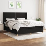 ΚΡΕΒΑΤΙ BOXSPRING ΜΕ ΣΤΡΩΜΑ ΜΑΥΡΟ 160X200 ΕΚ. ΥΦΑΣΜΑΤΙΝΟ 3131923