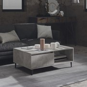 Τραπεζάκι Σαλονιού Γκρι Σκυρ. 90x60x35 εκ. Επεξεργασμένο Ξύλο 806008
