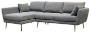 SCANDI ΚΑΝΑΠΕΣ ΓΩΝΙΑ ΑΡΙΣΤΕΡΗ ΓΚΡΙ 240x160xH85cm 01-2425