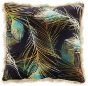Μαξιλάρι Διακοσμητικό (Με Γέμιση) Feathers 020456 Multi 45X45 Velvet