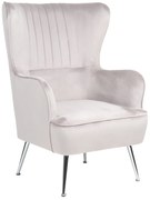 Πολυθρόνα ArteLibre VITTORIA Καφέ Βελούδο 76x79x101cm