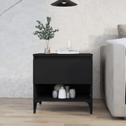 Βοηθητικό Τραπέζι Μαύρο 50x46x50 εκ. από Επεξεργασμένο Ξύλο 819550