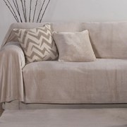 Ριχτάρι Καναπέ Τριθέσιου Fleece (180x300) Nef-Nef Homeware Dakari Ecru