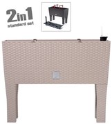 ΖΑΡΝΤΙΝΙΕΡΑ ΜΕ ΠΟΔΙΑ (2 ΣΕ 1) ΜΟΚΚΑ RATO CASE 80x33x62cm 1/3ΚΙΒ - 09-DRTC800H-7529U - 09-DRTC800H-7529U