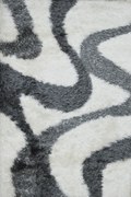 Χαλί Glamour Shaggy 7209 Anthracite-White 160X230cm