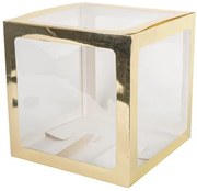 Beauty Home ΚΥΒΟΣ ΧΡΥΣΟ 30X30X30CM