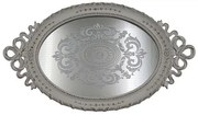 ΔΙΣΚΟΣ ΠΟΛΥΡΕΣΙΝ ΜΕ ΚΑΘΡΕΦΤΗ ANTIKE ΛΕΥΚΟΣ 39.5X3.5X23.5cm|752-16068