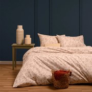 Φανελένιο Σεντόνι Ημίδιπλο Με Λάστιχο + Μαξιλαροθήκη (Σετ) Melinen Agnes Rose Ροζ Με Λάστιχο 100x200+30