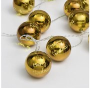 Λαμπάκια Σειρά BallS 10 LED Μπαταρίας 3xAA Χρονοδιακόπτης Θερμό Φως Χρυσό XPGBALL10WW2AT ACA-XPGBALL10WW2AT-Χρυσό XPGBALL10WW2AT