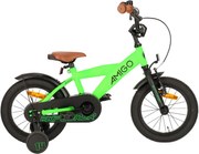 Explorer 14 Inch 21,5 cm Boys Coaster Brake GreenBlackAMIGO