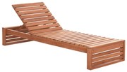 Επαγγελματική Ξαπλώστρα ZIZEL Ξύλο Teak σε Φυσικό 200x71x30Υ εκ. 200x71x30 εκ.