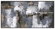 ΠΙΝΑΚΑΣ ΤΟΙΧΟΥ ABSTRACT  ΜΕ ΚΟΡΝΙΖΑ ΜΑΥΡΗ-ΚΑΜΒΑΣ 142x4.5x72Υεκ