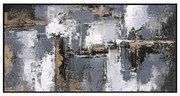 Πίνακας τοίχου C4576 SEDIMENT με Κορνίζα Μαύρη Καμβάς 142x4.5x72Υ εκ. 142x4.5x72 εκ.